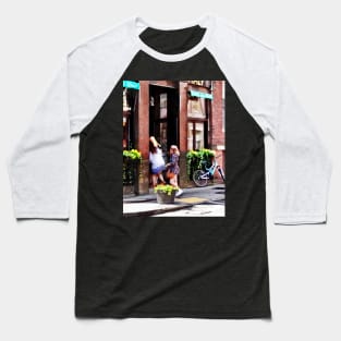 Boston MA - Cafe in Little Italy Baseball T-Shirt